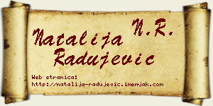 Natalija Radujević vizit kartica